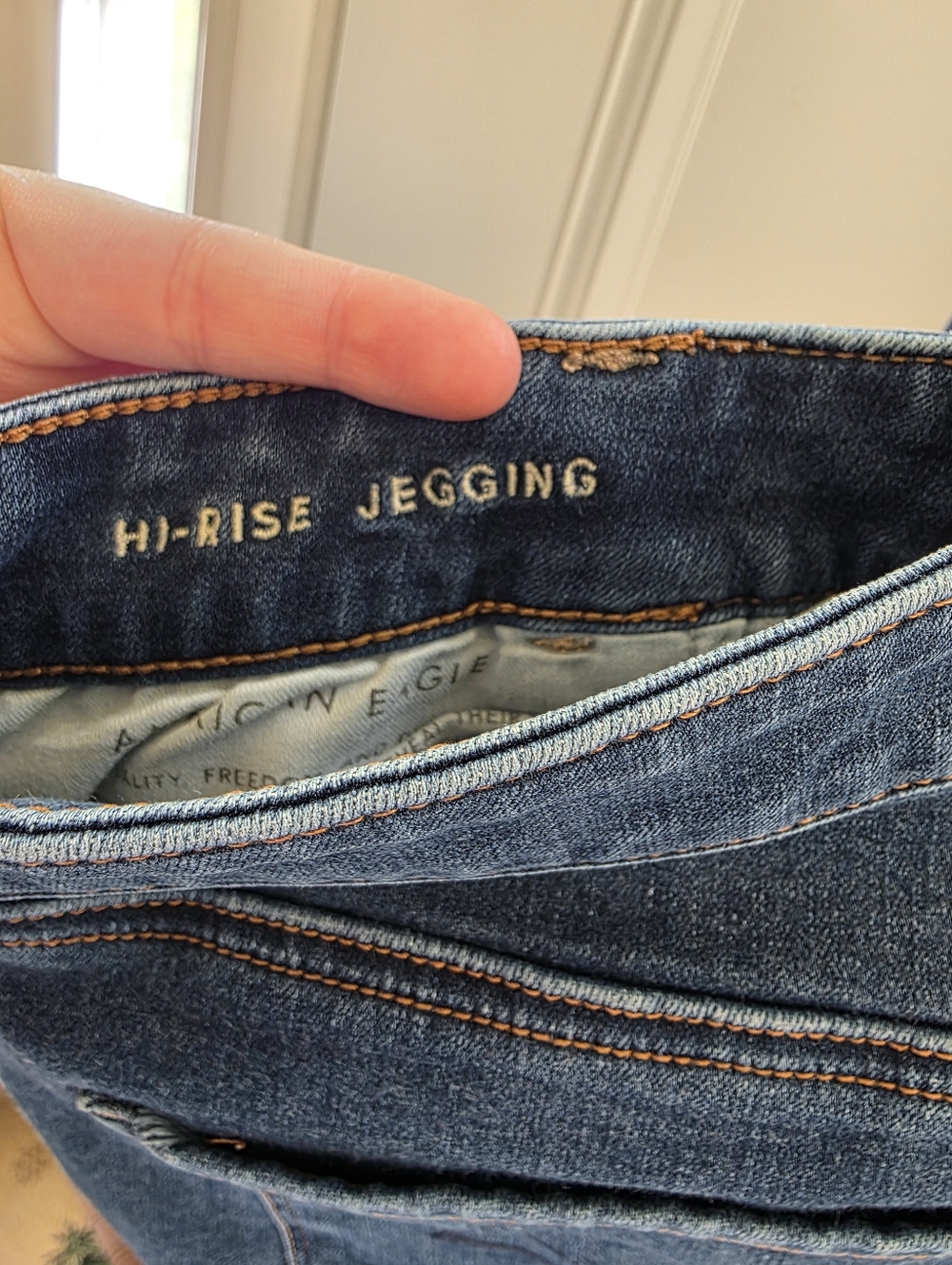 American Eagle High Rise Jeggings Size 14 Short - Picture 5 of 6